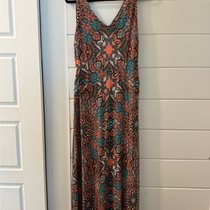 how to tie long dress Silk T-Strap Maxi Dress main image 0
